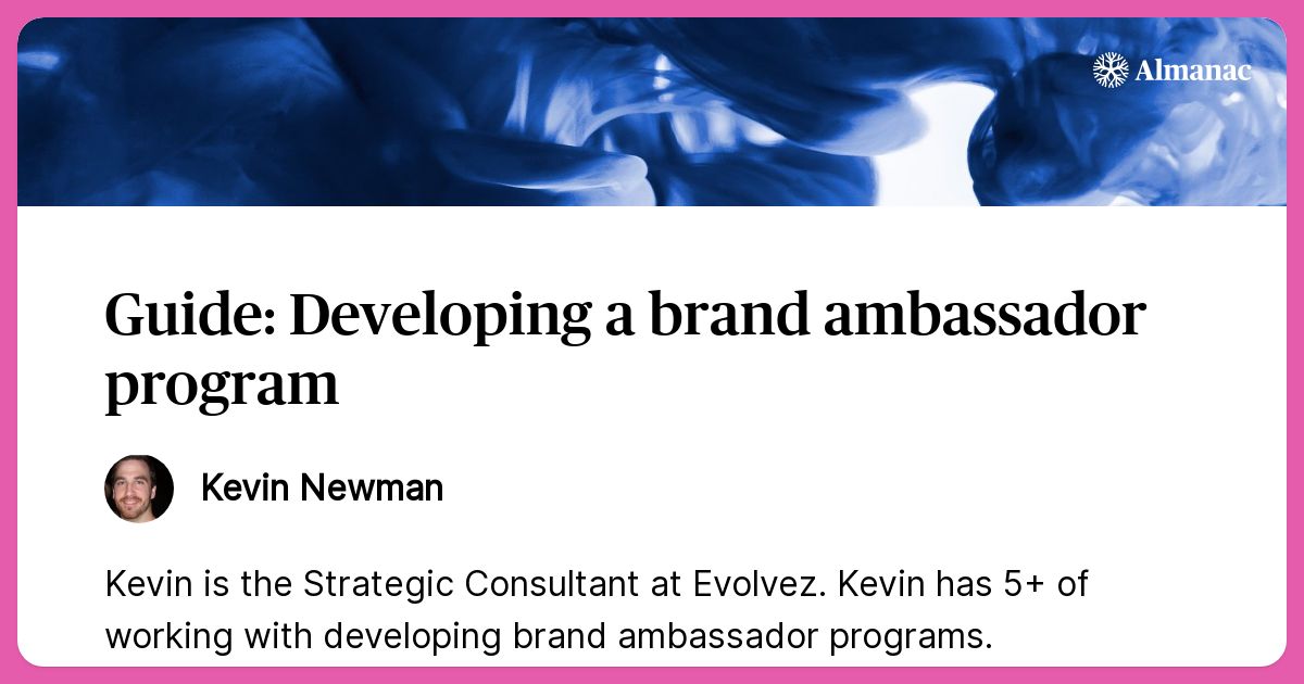 Guide: Developing a brand ambassador program