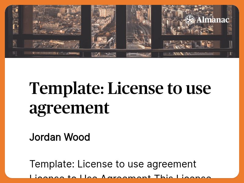 Template License To Use Agreement   Preview Image.html