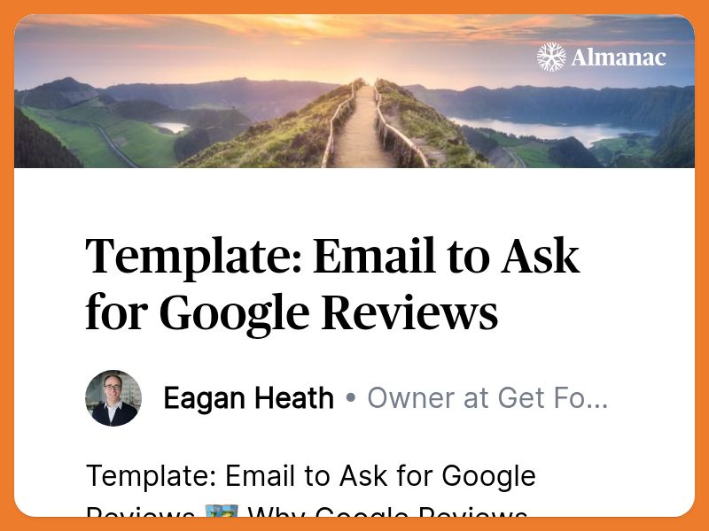 How To Ask For Google Reviews Template