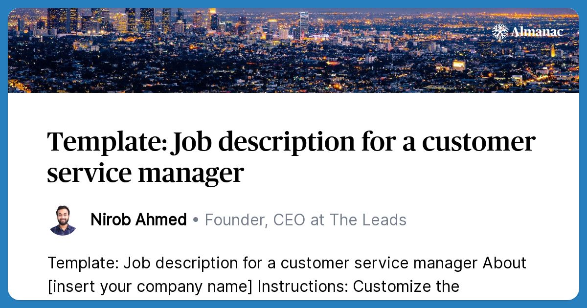 template-job-description-for-a-customer-service-manager