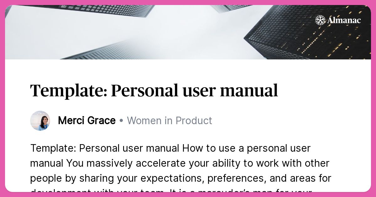 user manual template