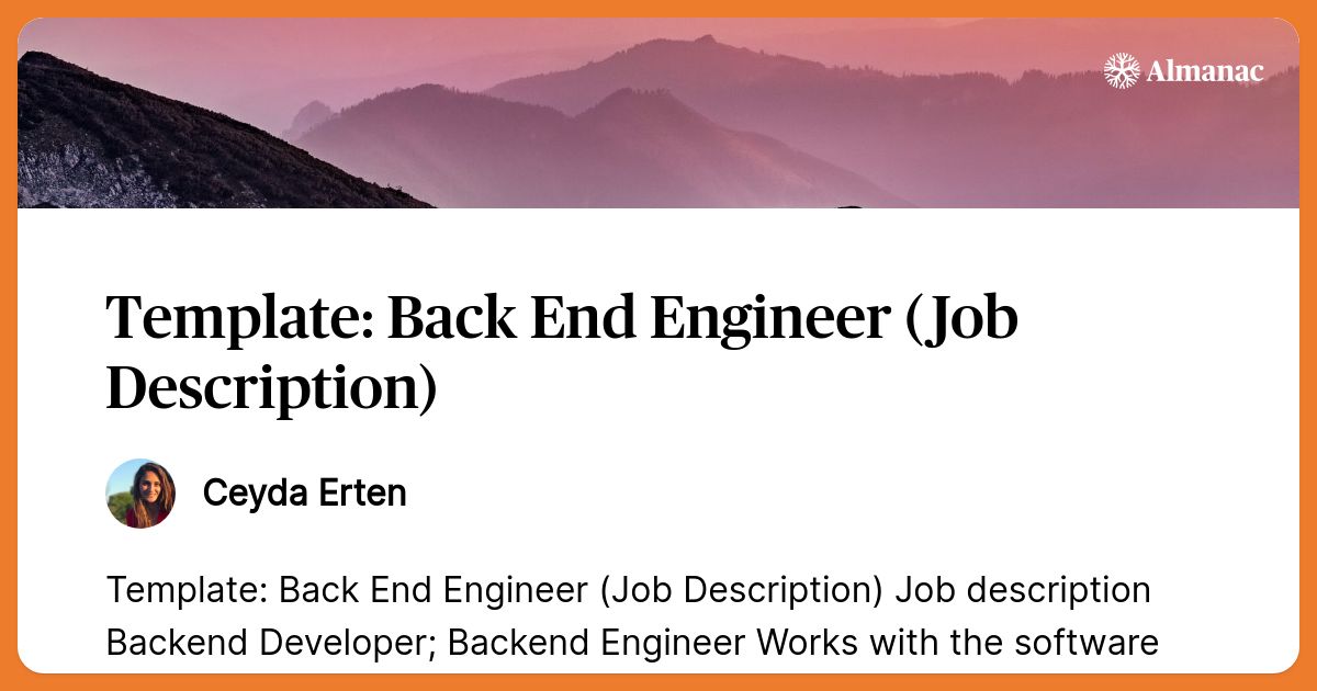 template-back-end-engineer-job-description