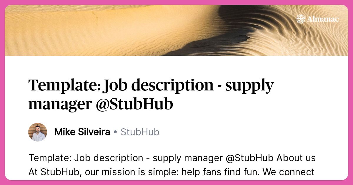 StubHub  SportBusiness